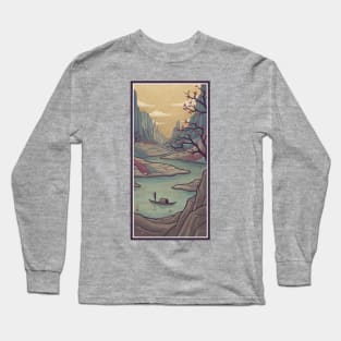 River and Mountain Long Sleeve T-Shirt